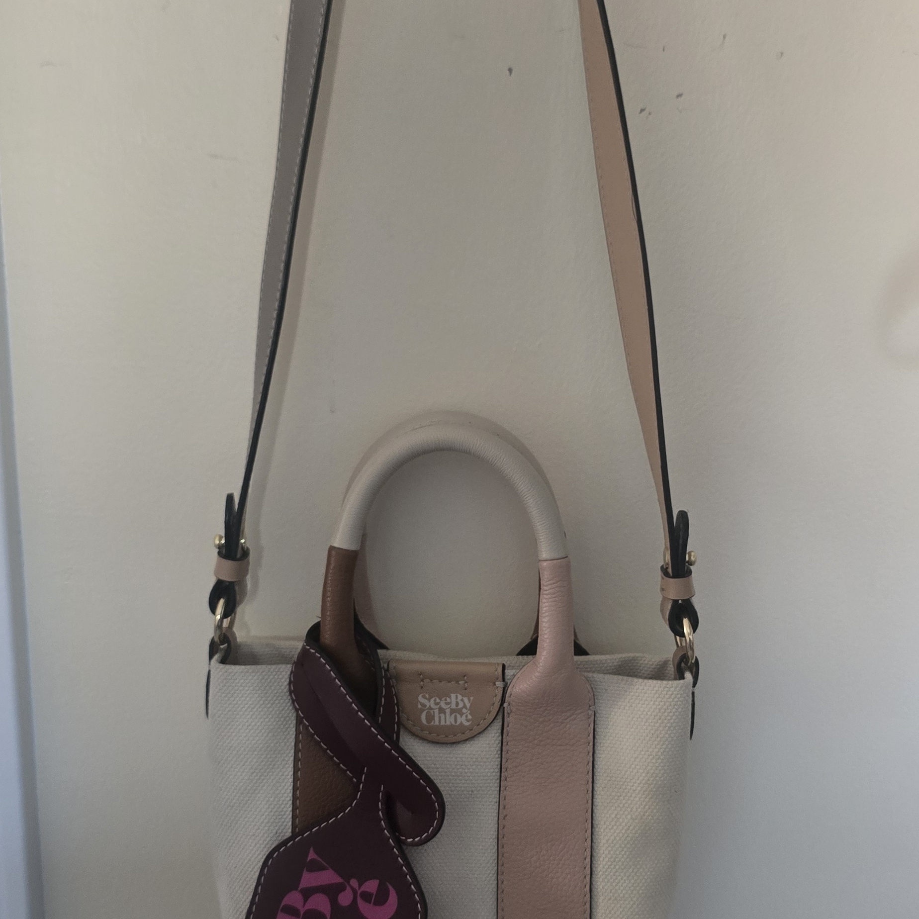 See By Chloe Cream And Tan Women's Bag